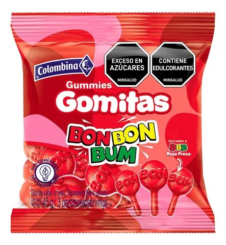 Gomitas Bon Bon Bum Fresa Rojo Colombina Bolsa G Cuotas Sin