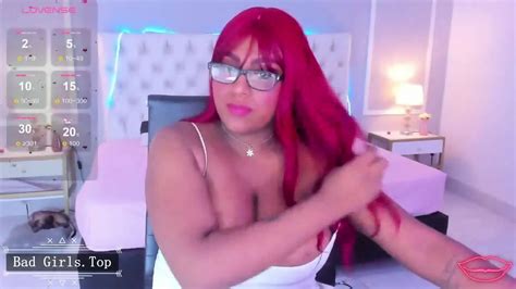 Ebony BBW Redhead Babe Huge Natural Boobs Showing