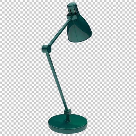 Lampe De Bureau Moderne Sur Fond Transparent Illustration De Rendu 3d