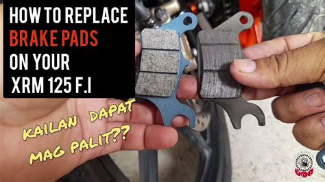 How To Replace Change Brake Pads On Your XRM 125 F I YouTube