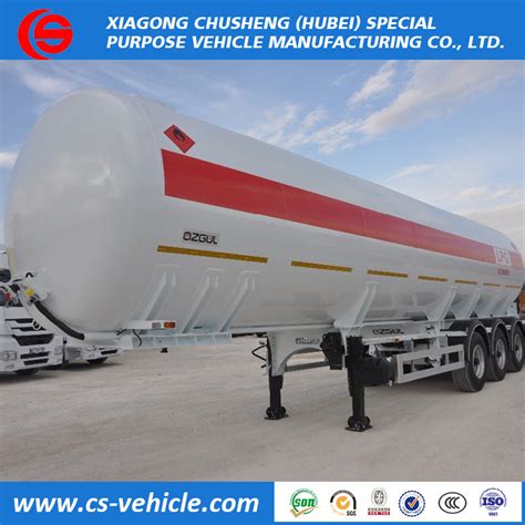 50000liters LPG Transport Tank Trailer ASME S516 3 Axle 25tons LPG Tank