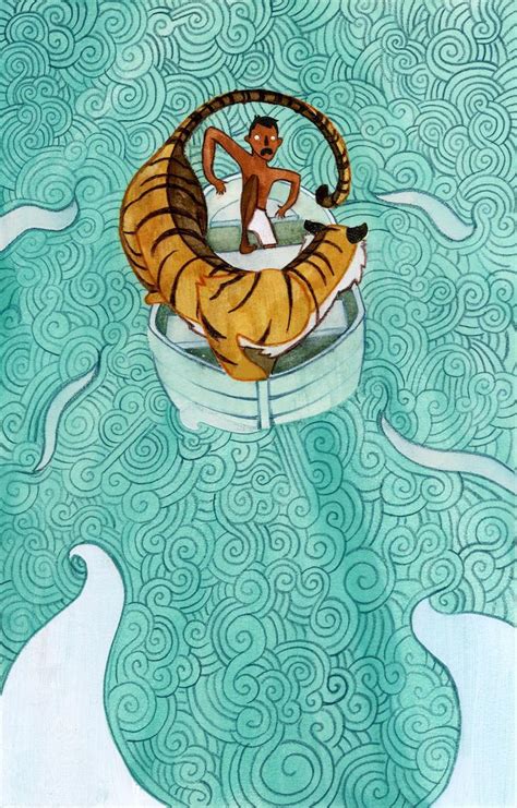 Life Of Pi Book Cover By Jarom VOGEL Life Of Pi Digital Art