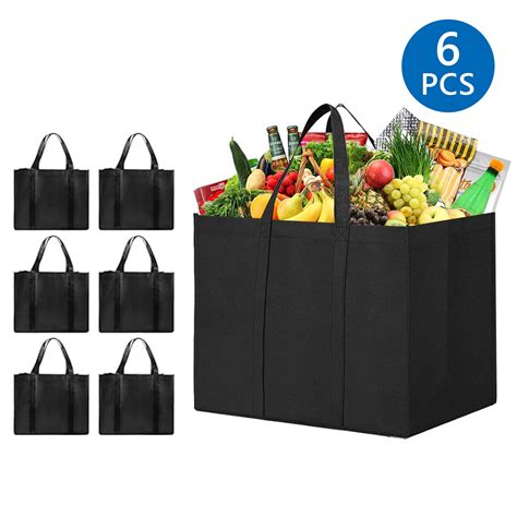 Tripumer 6PCS Reusable, Heavy Duty, Foldable, Washable Grocery Shopping ...