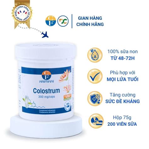 Sữa Non Pháp Fenioux Colostrum Sữa Non Tăng Cường đề Kháng Cho Cả Gia đình Hộp 200 Viên [nhẬp