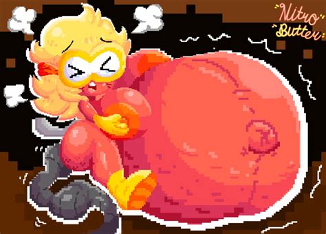 Rule 34 Anthro Belly Button Belly Expansion Big Breasts Blonde Hair Breasts Cellulite Dig Dug