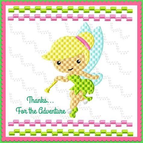 Tinker Bell Fairy Faux Smocking Digital Embroidery Machine Design File