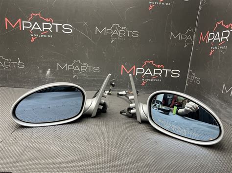 01 06 Bmw E46 M3 Right Left Side View Mirrors Pair Titanium Silver M Parts Worldwide Llc