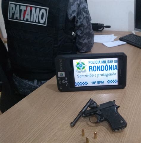 Rolim de Moura Dupla é conduzida pela equipe do PATAMO portando arma de