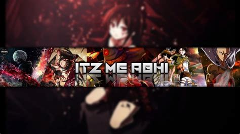 Youtube Channel Art Anime