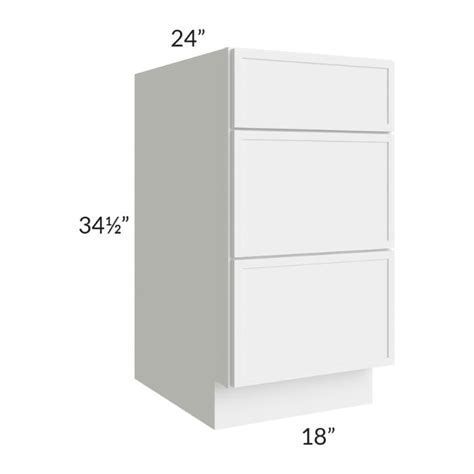 Rta Portland White 18 Drawer Base Cabinet Kitchen Oasis