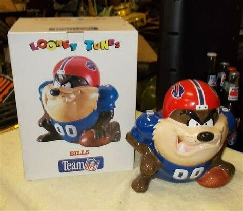 Looney Tunes Tasmanian Devil As An Nfl Buffalo Bill Cookie Jar