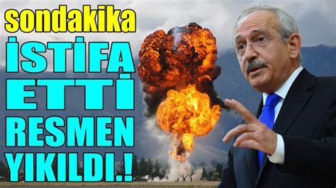 sondakika İSTİFA ETTİ RESMEN YIKILDI TÜRKİYE ŞOKTA YouTube