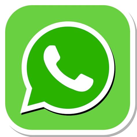 Ícone do whatsapp isolado sem fundo Vetor Premium