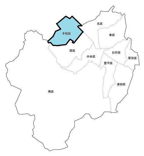 手稲区の地図【地区別一覧】手稲区のエリア分け ていねブログ