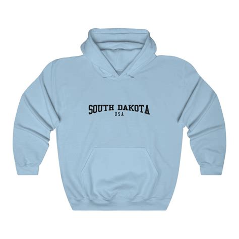 South Dakota Usa Hooded Sweatshirt Retro South Dakota Hoodie Etsy