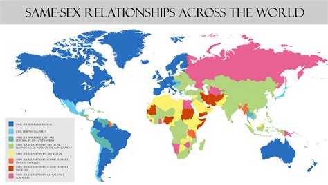 2018 Same Sex Marriage Around The World OC R Dataisbeautiful