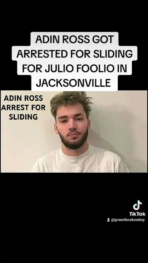 Adin Ross Arrested In Jacksonville Fl Sliding For Julio Foolio Juliofoolio Foolio Fyp