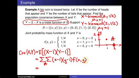 Covariance Example 1 Youtube