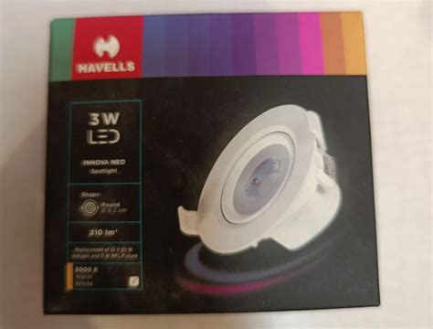 Model Name Number Innova Neo LED Havells Spot Light Round Cool White