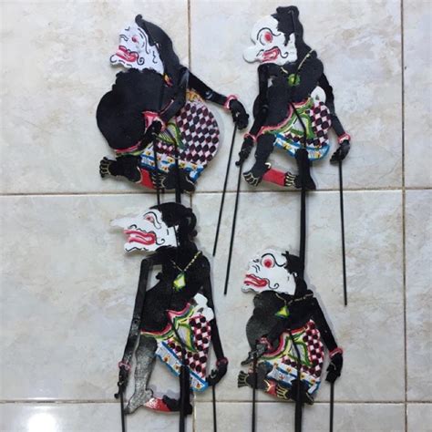 Jual Wayang Kulit Asli Set Punakawan Ukuran Mini Cm Shopee Indonesia