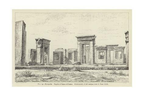 'Persepolis, Facade of Palace of Darius' Giclee Print | Art.com | Art ...