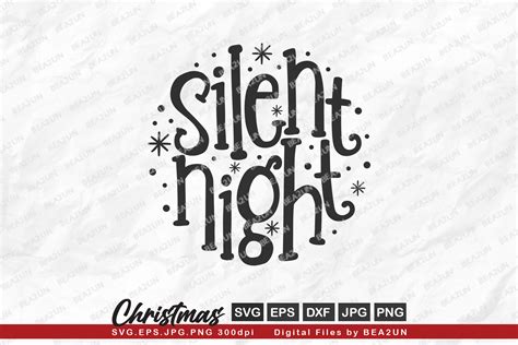 Silent Night Christmas Jesus Design Graphic By Kumabearstudio