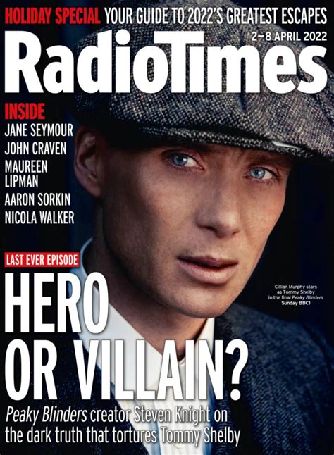 Radio Times Mag 02 04 2022 Cillian Murphy Peaky Blinders Nicola Walker