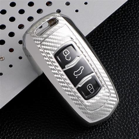 Buy Carbon Fiber Tpu Car Smart Key Cover Case Shell Fob For Geely Atlas