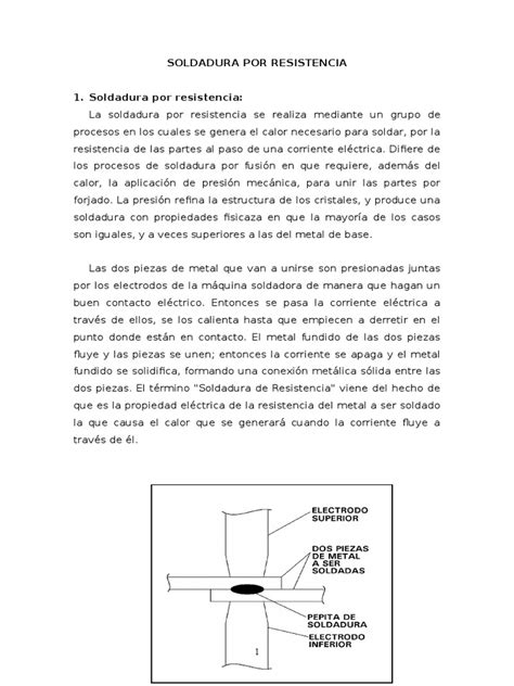 Soldadura Por Resistencia Descargar Gratis Pdf Soldadura Construcción