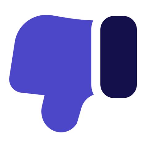 Dislike Generic Blue Icon