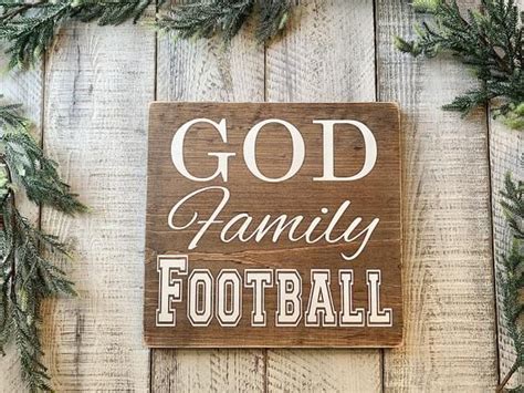 God family football wooden sign READY TO SHIP football fan | Etsy ...