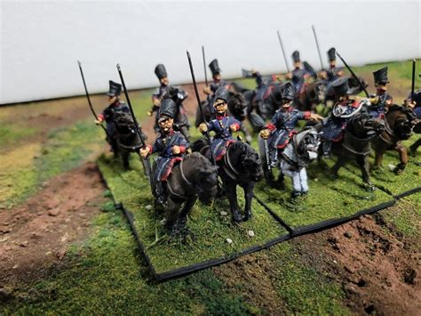 28mm Napoleonic Prussian Cavalry Uhlans Metal Black Powder Old Glory