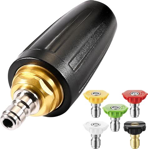 Amazon Yamatic Pressure Washer Turbo Nozzle Tips Rotating