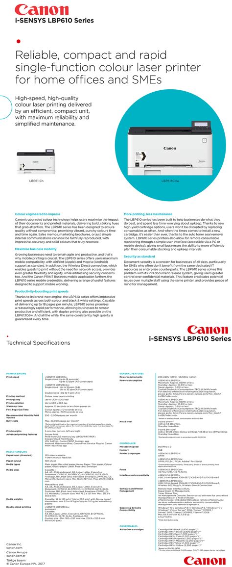 En Uygun Canon I-Sensys LBP613Cdw (1477C021) Renkli Lazer Yazıcı Wi-Fi ...