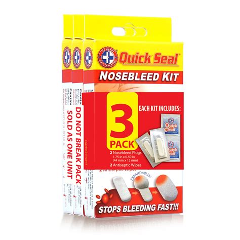 Nosebleed Kit 3 Pack First Aid Plus More