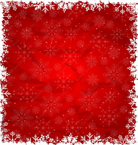 Christmas Border Made in Snowflakes Stock Illustration | Adobe Stock