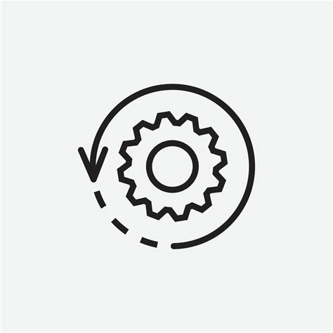 Signe Isol Engrenage R Glage Vecteur Ic Ne Plate Outils Rouage