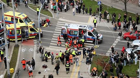 Speeding Car Smashes Into Pedestrians Crossing Road In Poland Injuring