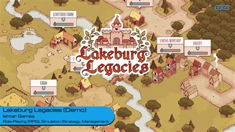 Lakeburg Legacies Demo Gameplay First Minutes Youtube