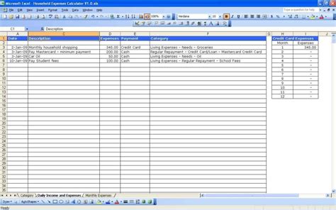 monthly expense tracker spreadsheet 1 — excelxo.com