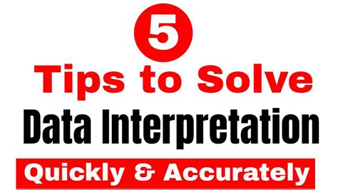 5 Tips To Solve Data Interpretation Quickly And Accurately Youtube