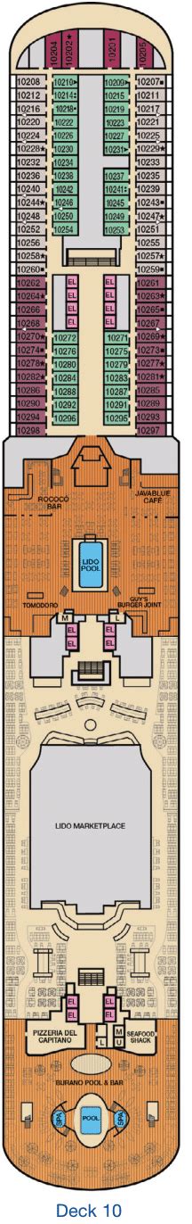 Carnival Venezia Deck Plans | CruiseInd