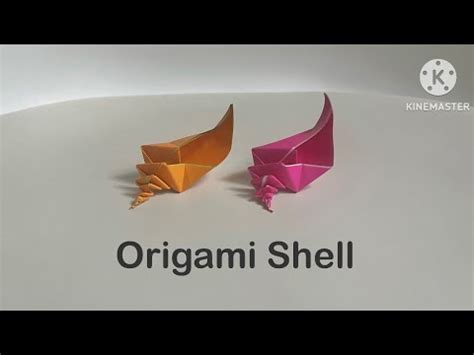 Simple Origami Shell Youtube
