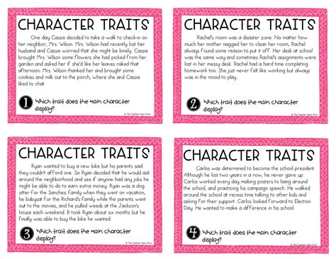 Character Traits Definition Nd Grade