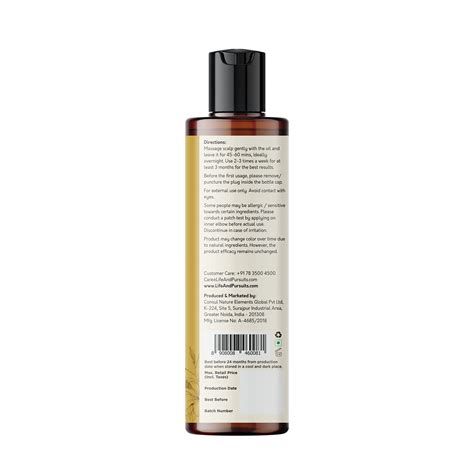 Buy Life Pursuits USDA Organic Hair Growth Oil 200 Ml With