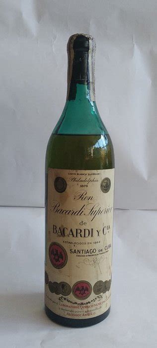 Bacardi Francisco Alegre Carta Blanca Superior B 1950s 075 Ltr