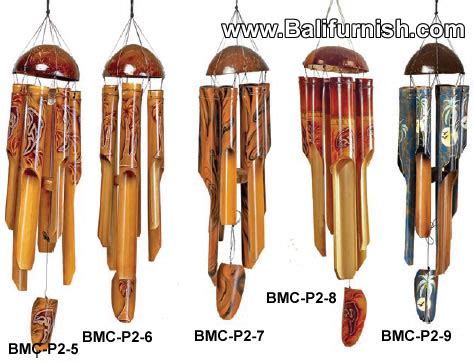 Bamboo Windchimes From Bali Indonesia Bali Crafts