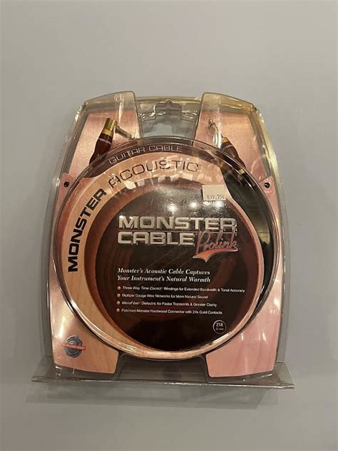 Monster Cable Prolink Acoustic Guitar Cable 21 ft | Reverb