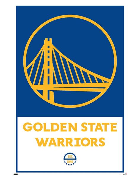 NBA Golden State Warriors Logo Poster - BLUE | Tillys