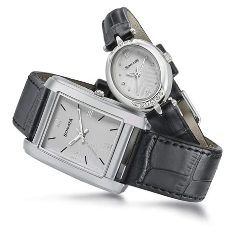 White Dial Black Leather Strap Watches NL79538118SL01P